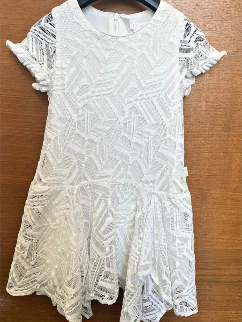 Chloé Off-White Lace Dress
